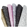 PU Multicolored glitter vinyl faux leather synthetic leather